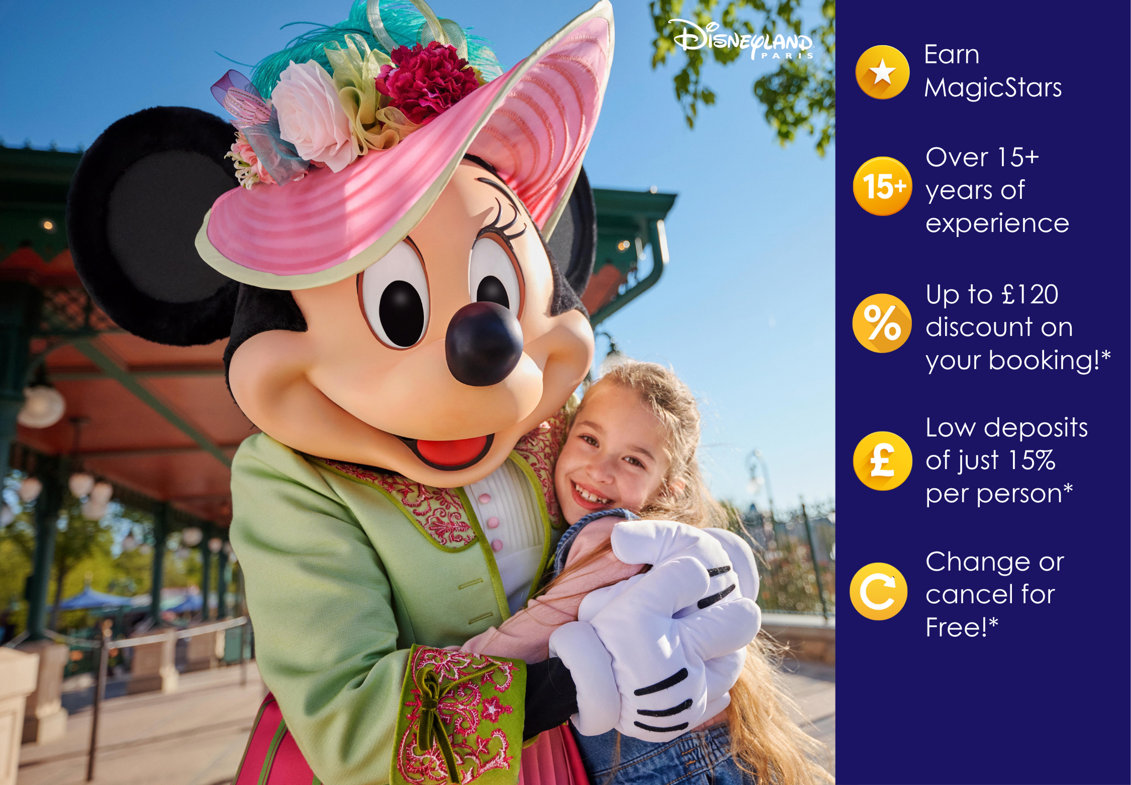 MagicBreaks NEW Disneyland® Paris - book now for arrivals up to March 2028! carousel banner